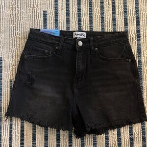 Abound Distressed Black Jean Shorts